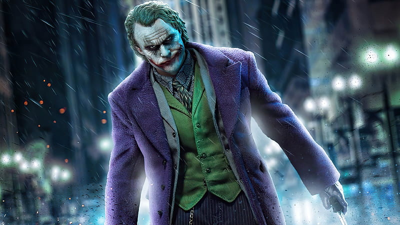 Badass Joker , joker, supervillain, superheroes, artist, artwork, digital-art, HD wallpaper