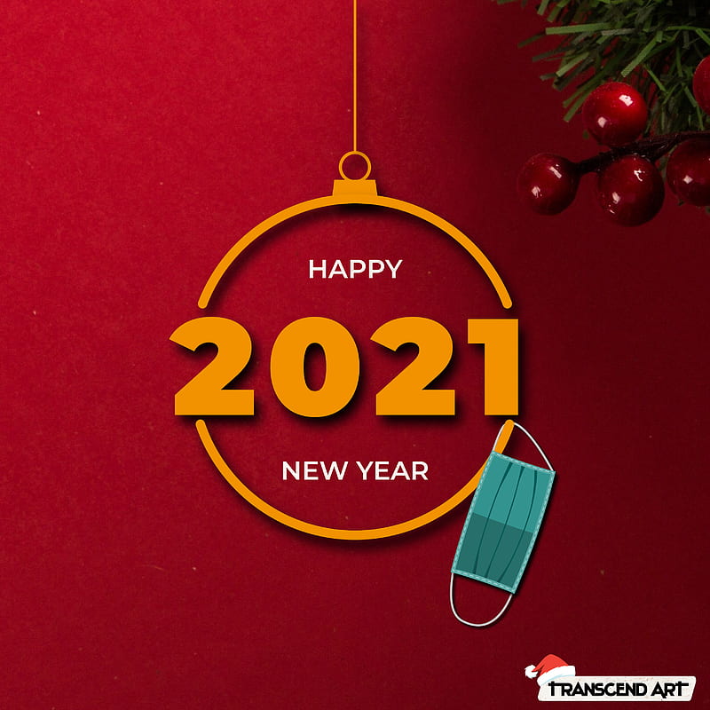 Happy new year 2021, 2021, happy, happy new year, mask, mask off, new year, HD phone wallpaper