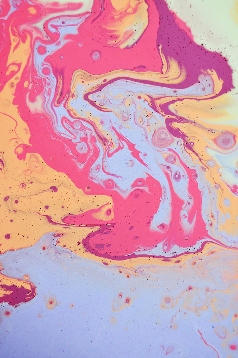 Watercolor mix dripping on smooth surface, HD phone wallpaper