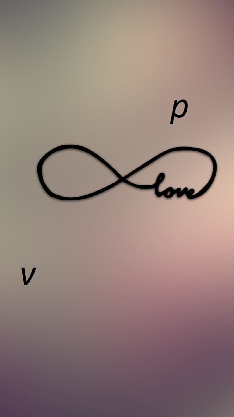 V And P Name Love, infinity, HD phone wallpaper