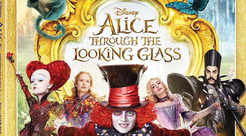 Alice Through the Looking Glass (2016), poster, alice through the looking glass, movie, disney, HD wallpaper