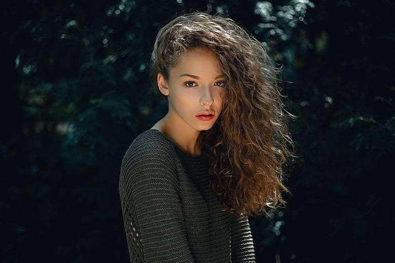 Lisa Alexanina Model, lisa-alexanina, girls, model, hairs, curly-hairs, HD wallpaper