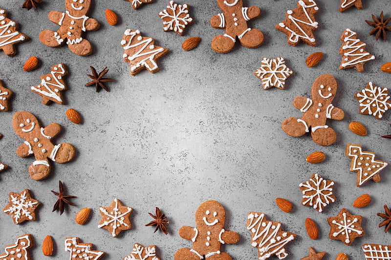 Food, Cookie, Gingerbread, HD wallpaper