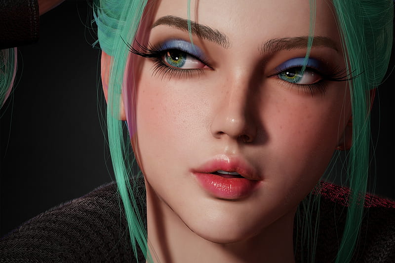 Girl Look Face Rendering Hd Wallpaper Peakpx 