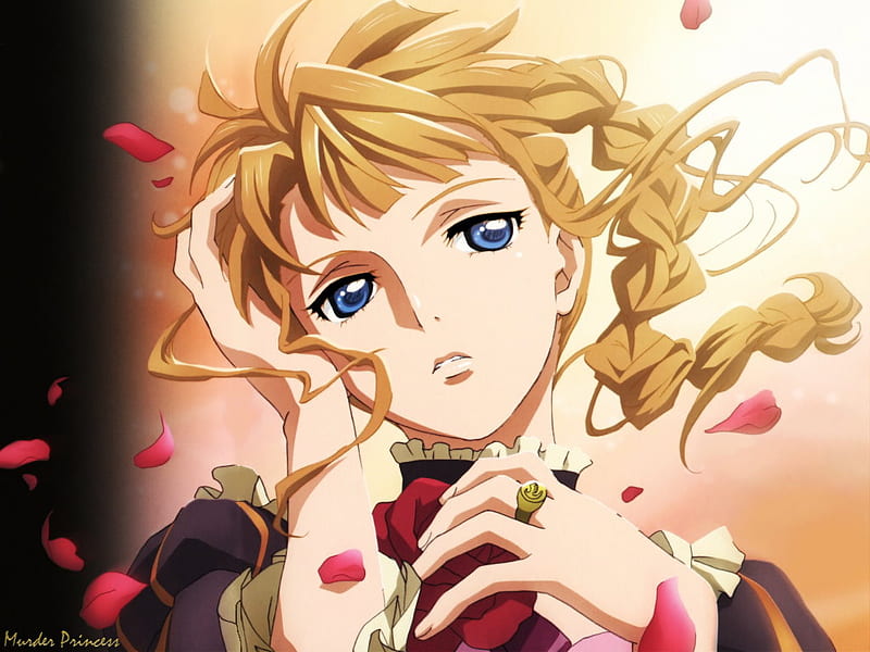 Beatrice, anime, golden witch, blonde hair, umineko no naku koro ni, HD wallpaper