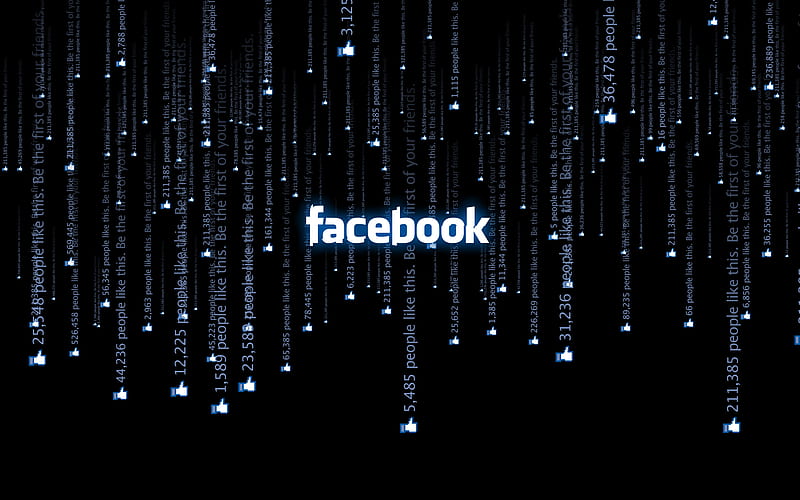 Matrix of Facebook, matrix, facebook, computer, HD wallpaper