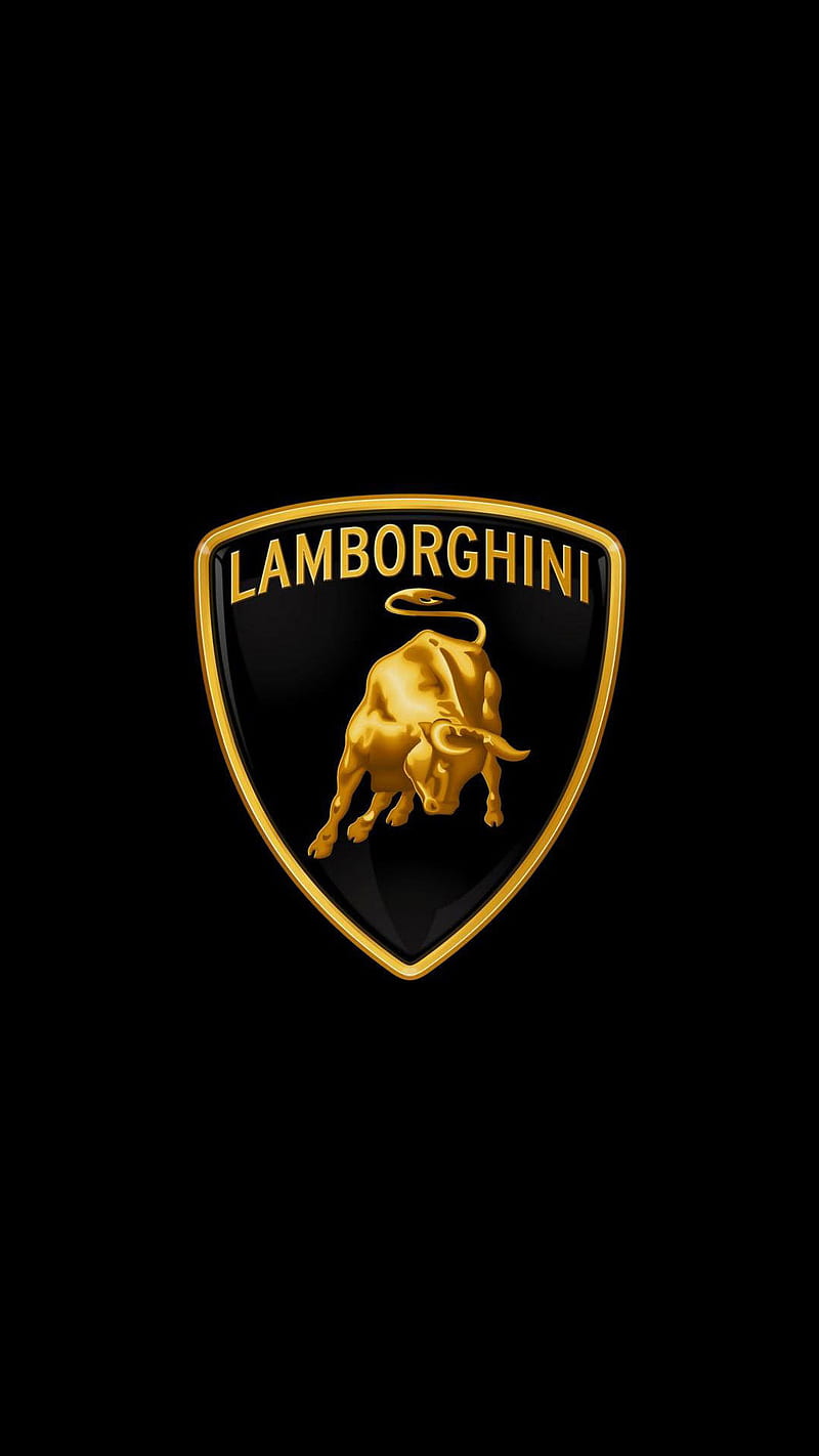 Lamborghini Logo , lamborghini logo, brand logo, car, sports car, HD phone wallpaper