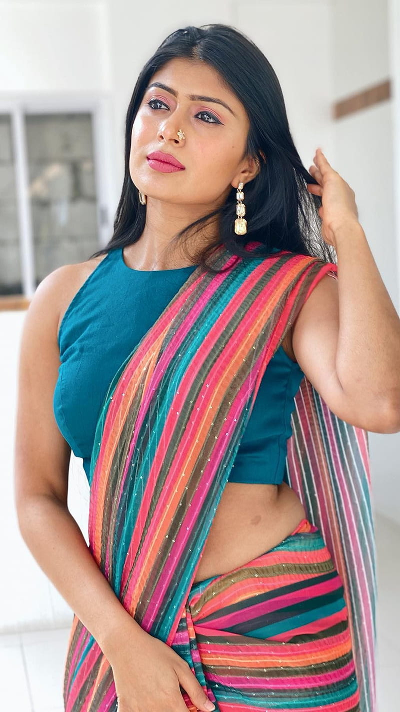 Sushmita , kannda actress, saree lover, HD phone wallpaper