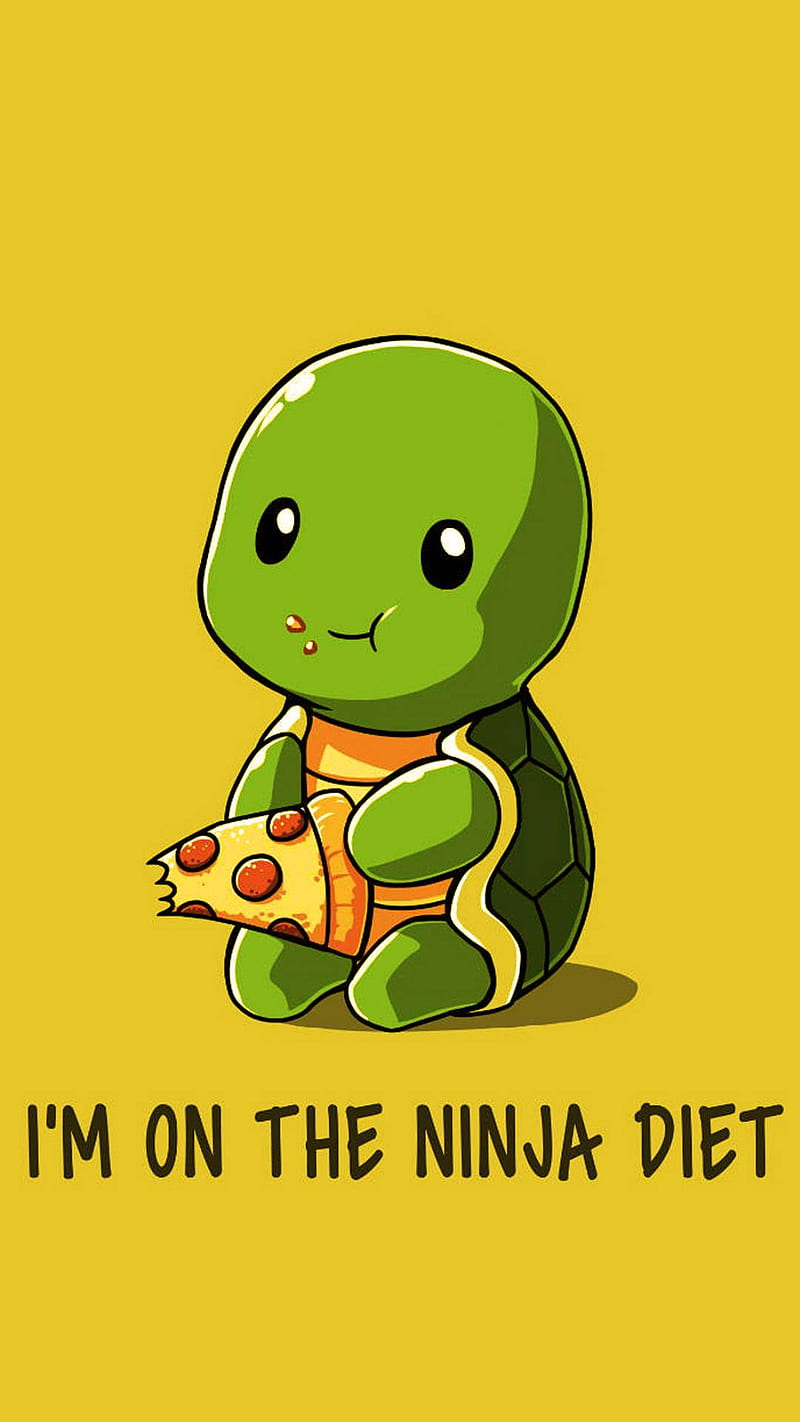 Ninja turtle Pizza, turtles, eating, love, diet, HD phone wallpaper