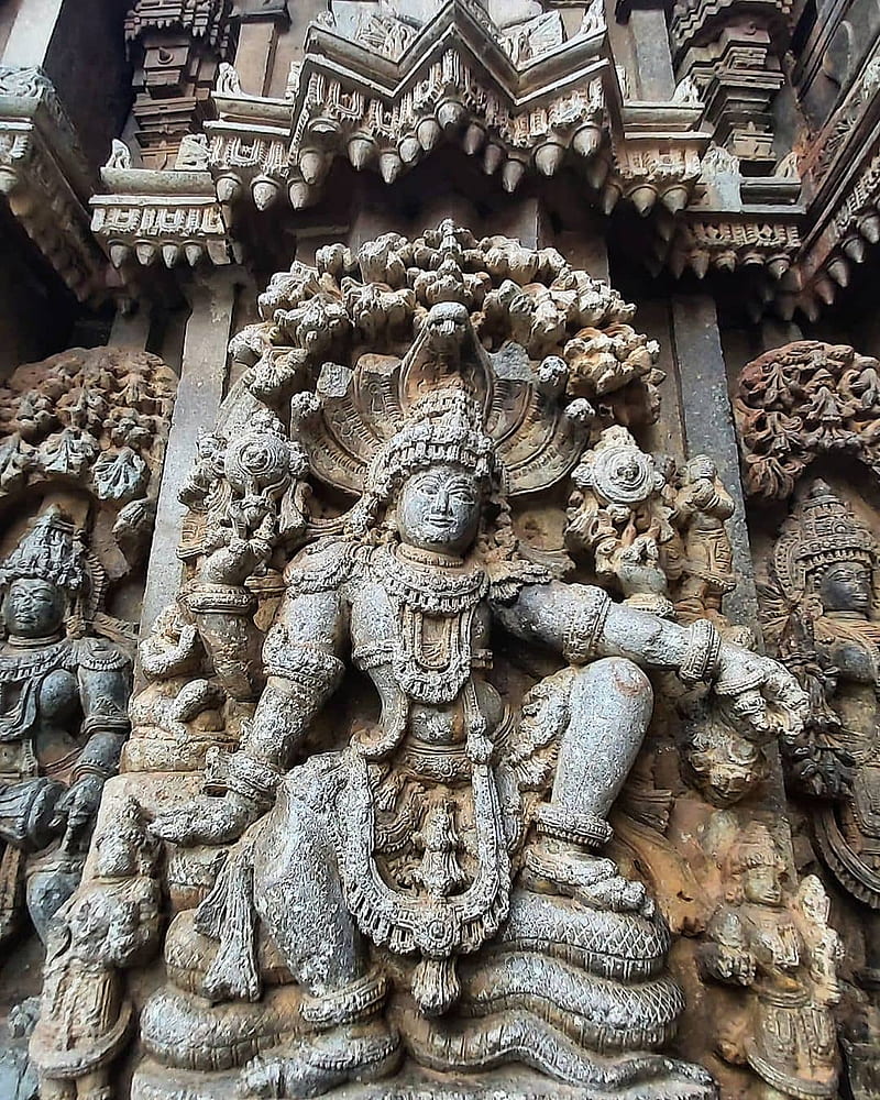 Lord Vishnu, architecture, metal, solid, warrior, HD phone wallpaper
