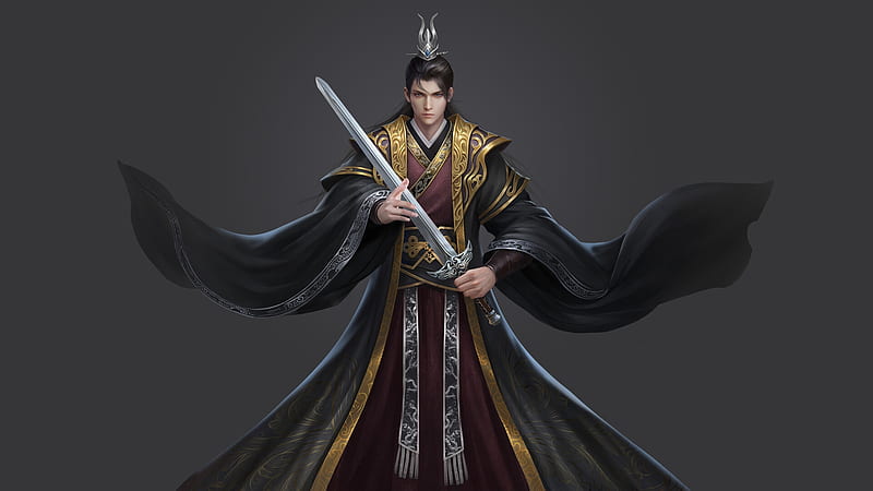 Prince, yongliang zhao, fantasy, sword, man, HD wallpaper | Peakpx