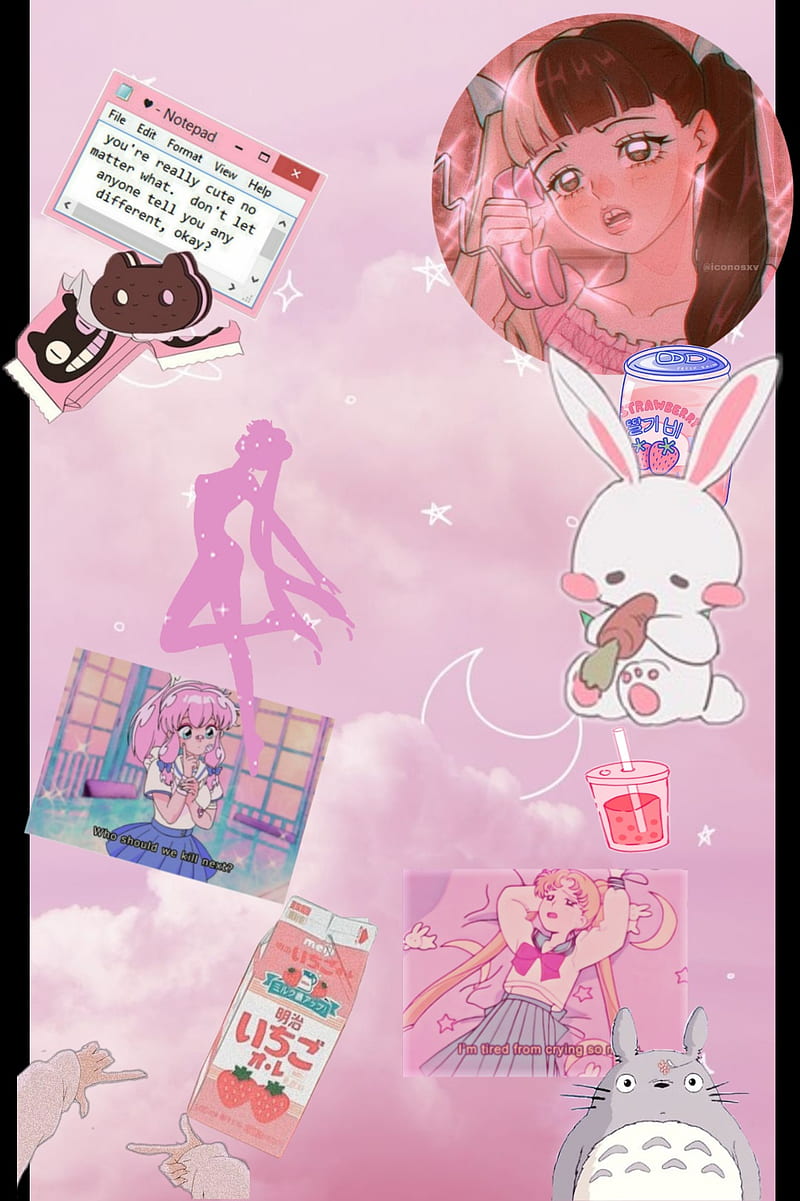 Aesthetic , aesthetic, anime, bunny, melanie martinez, sailor moon, HD phone wallpaper