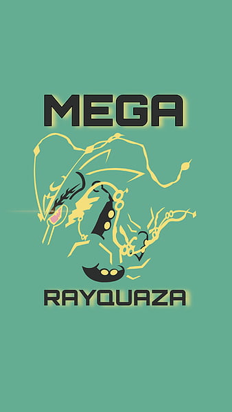 Shiny Mega Rayquaza HD wallpaper