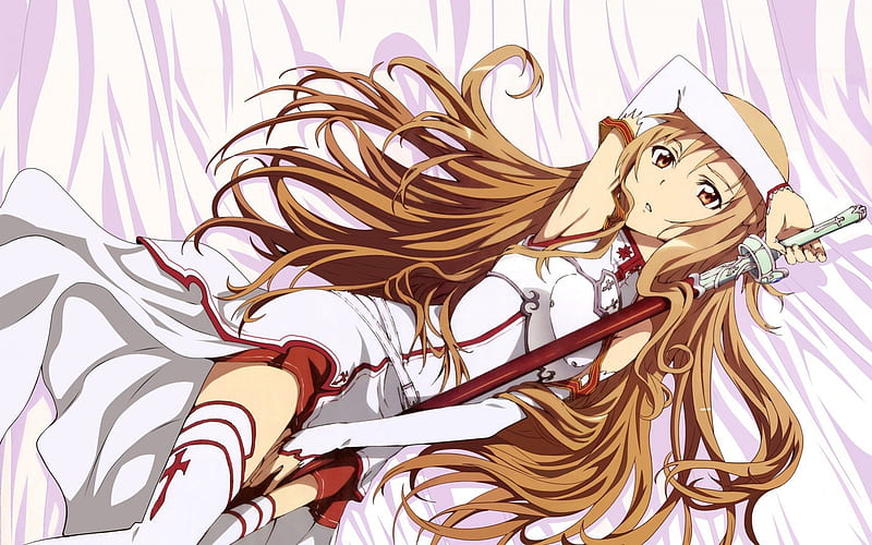 sword art online - Yuuki Asuna Female Long Hair Fanart