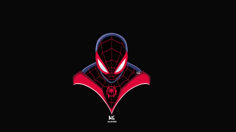 Spiderman Miles Morales Art, spiderman-into-the-spider-verse, 2018-movies, movies, spiderman, animated-movies, artist, artwork, artstation, HD wallpaper