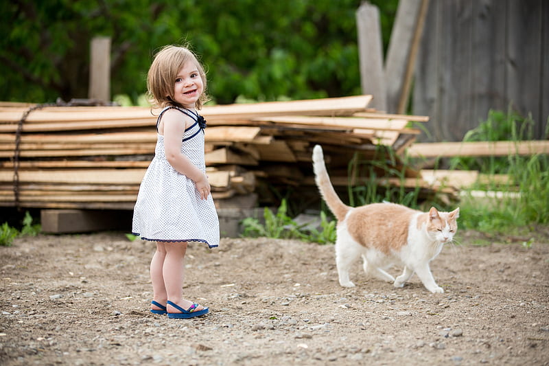 little girl, pretty, adorable, sightly, sweet, nice, beauty, face, child, bonny, lovely, pure, blonde, cat, baby, cute, white, Hair, little, Nexus, bonito, dainty, kid, graphy, fair, green, people, pink, Belle, comely, tree, girl, childhood, HD wallpaper