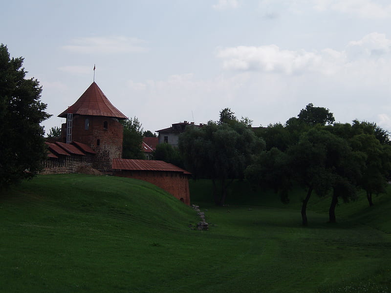 Kaunas' Castle, Kaunas, Lithuania, ruin, park, kaunas, castle, HD wallpaper