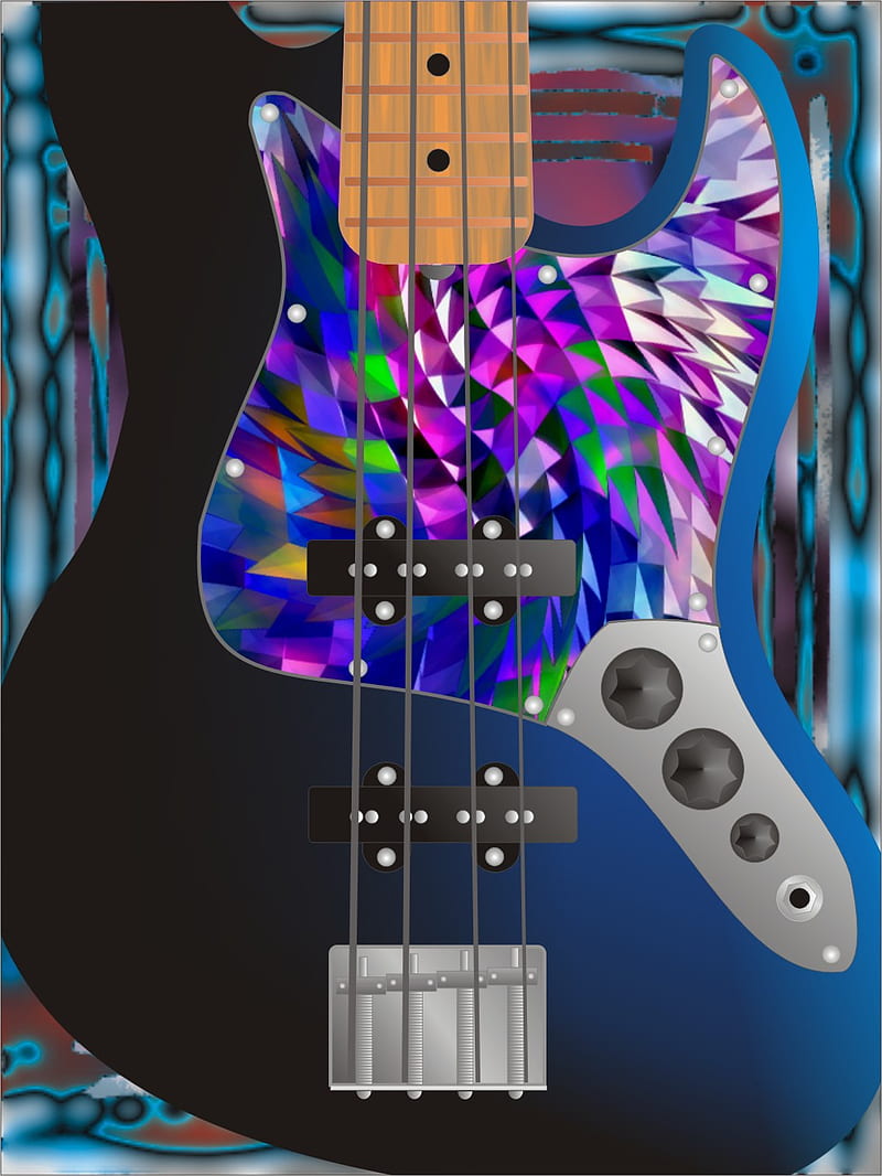 Jazzbass Guitar, bass gitara, bass guitar, chittarra basso, jazz, rock, HD phone wallpaper