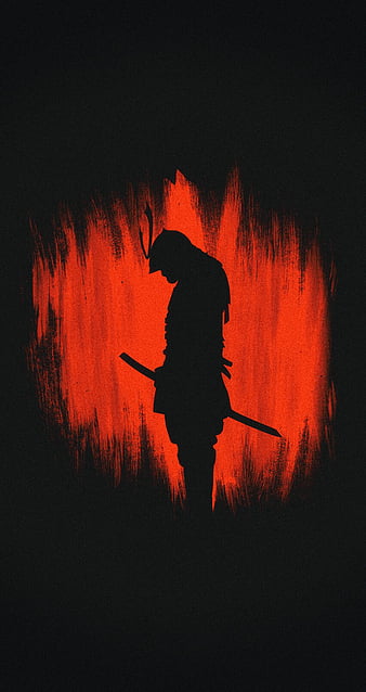 Samurai, dark, fight, fighting, shadow, sword, HD phone wallpaper | Peakpx