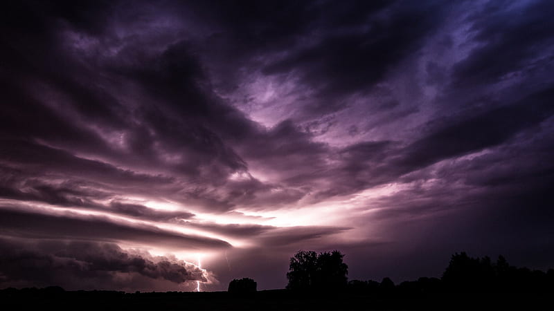 superb lightning from an angry sky, sky, lightning, clouds, stormy, HD wallpaper