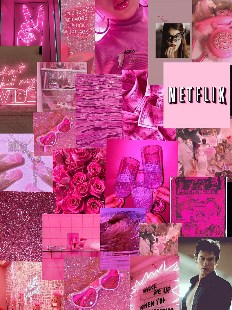 Pink aesthetic , anesthetic, damon salvatore, love, pink aesthetic, HD phone wallpaper