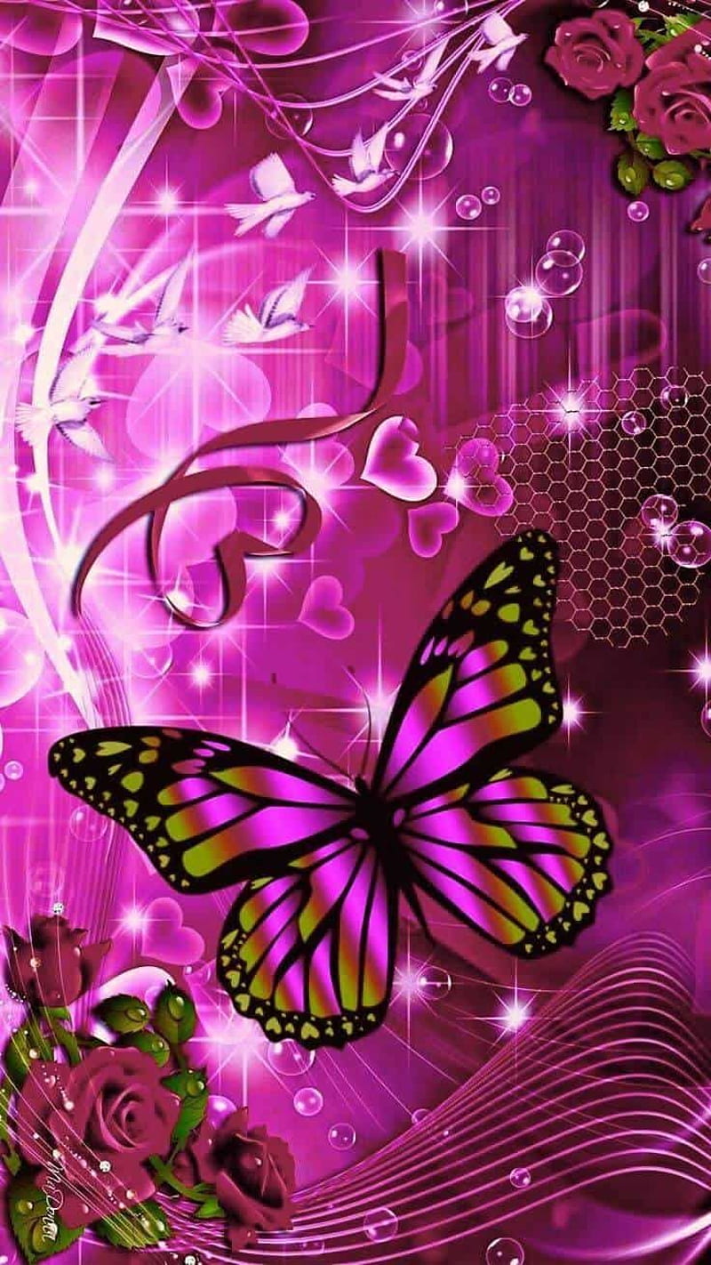 Color My LV (Wallpapers)  Pink wallpaper iphone, Butterfly wallpaper  iphone, Pretty wallpaper iphone