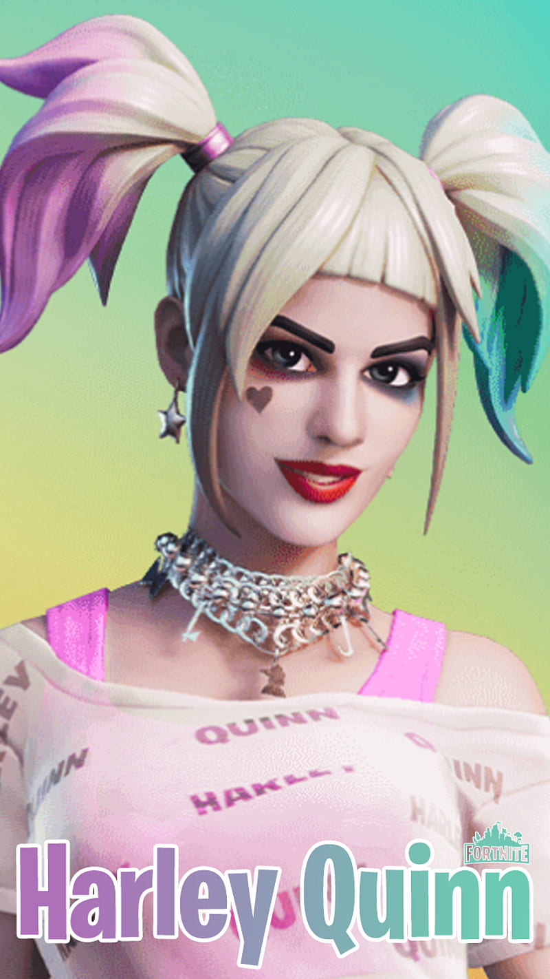 FortniteQuinn, fortnite, harley quinn, HD phone wallpaper