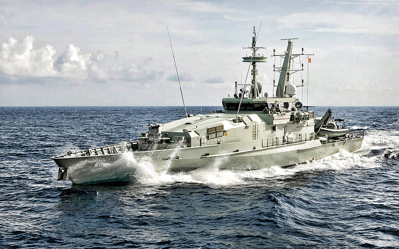 HMAS Wollongong, ACPB 92, patrol boat, Royal Australian Navy, Armidale-class, Australian warships, HD wallpaper