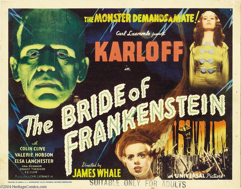 Bride of Frankenstein, scary, monster, movies, HD wallpaper
