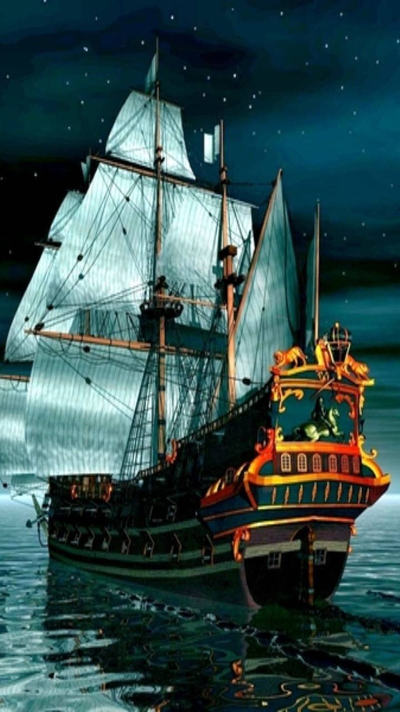 3D, pirate, ships, HD phone wallpaper | Peakpx