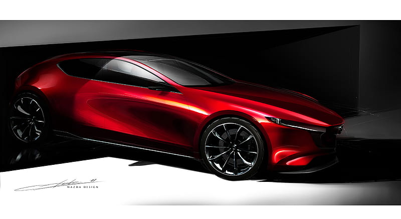  2017 Mazda KAI Concept - Boceto de diseño, automóvil, Fondo de pantalla HD |  Picopx