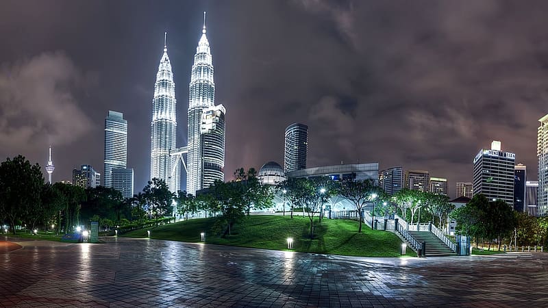Kuala Lumpur, , Petronas Towers, HD wallpaper