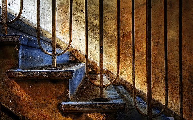 Decayed Stairs - The Beauty Of Urban Decay, HD wallpaper