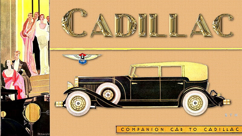 1931 Cadillac Art Deco ad 6, General Motors, Cadillac, 1930 Cadillac, Vintage Cadillac advertisement, Cadillac , Cadillac Background, HD wallpaper