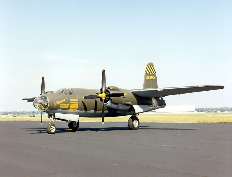 Martin B26 Marauder, usaf, guerra, marauder, ww2, bomber, b26, martin, HD wallpaper