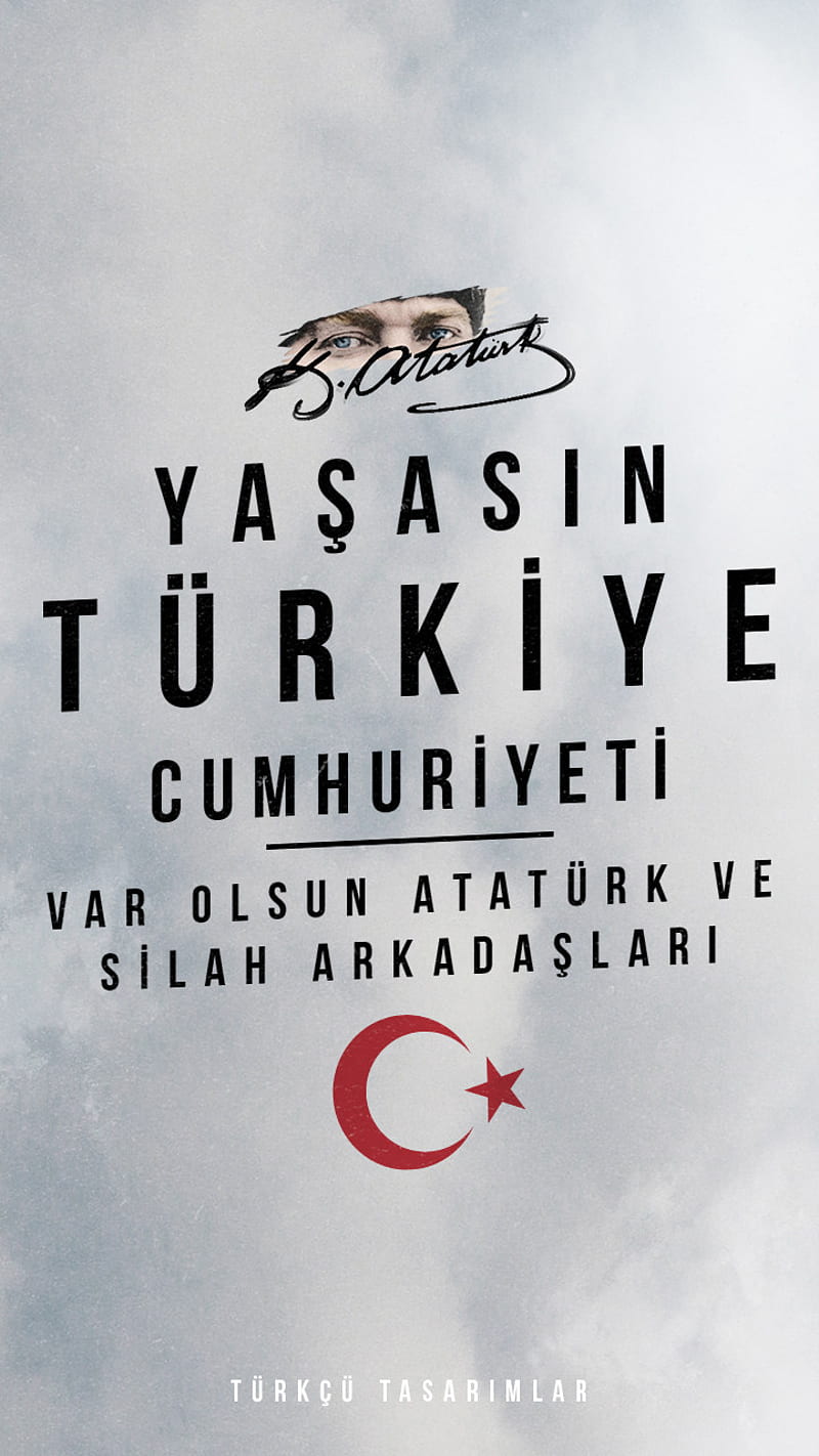 ataturk ve tc, ataturk, milliyetci, turanci, turk, turkcu, turkcu duvar kagidi, turkcu tasarim, turkic, turkiye, HD phone wallpaper