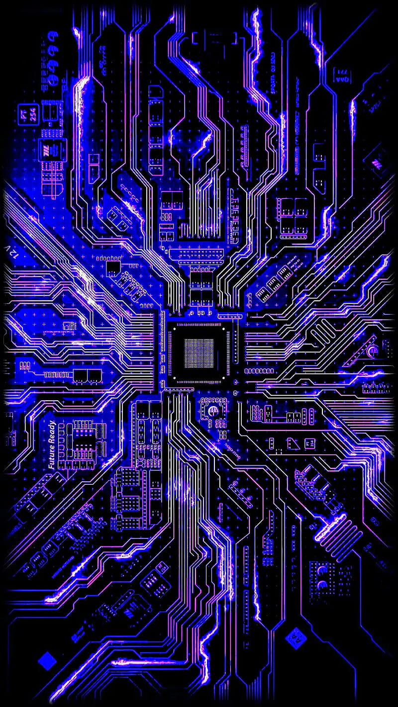 Chipp, circuit, computer, electronics, information, led, man, retro, science, tech, technology, HD phone wallpaper