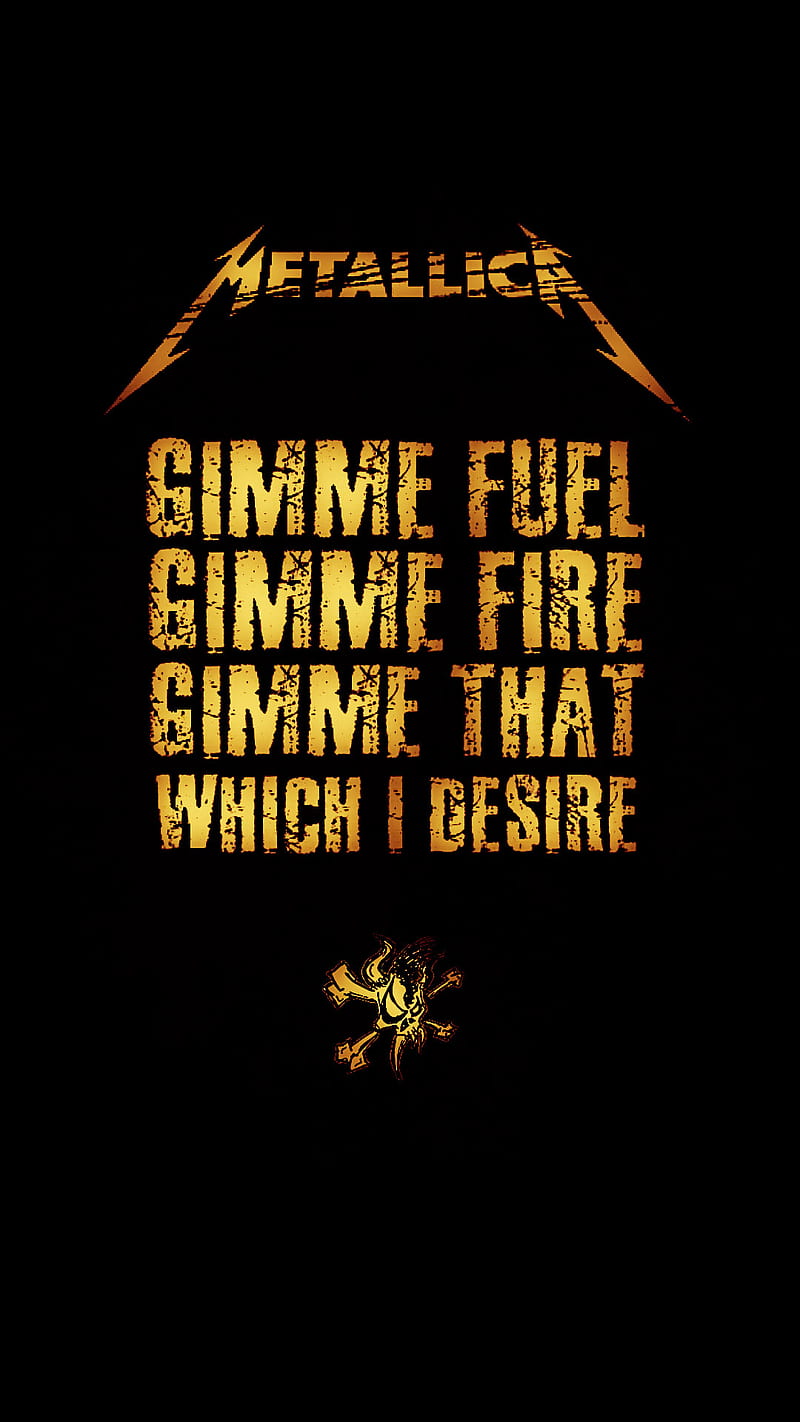 Metallica, gimme fire, gimme fuel, heavy metal, lyrics, reload, scary guy, thrash metal, HD phone wallpaper