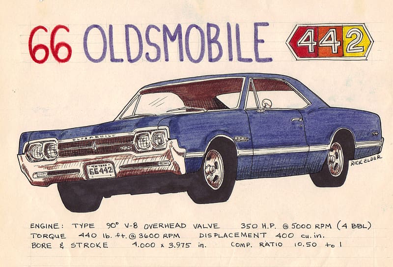 Vehicles, Oldsmobile, 1966 Oldsmobile 442, HD wallpaper
