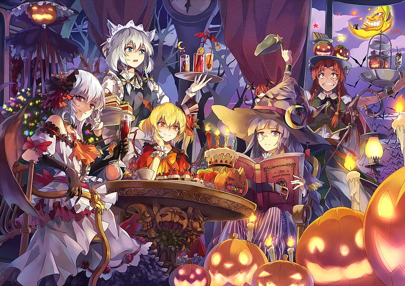 Anime halloween characters HD wallpapers  Pxfuel