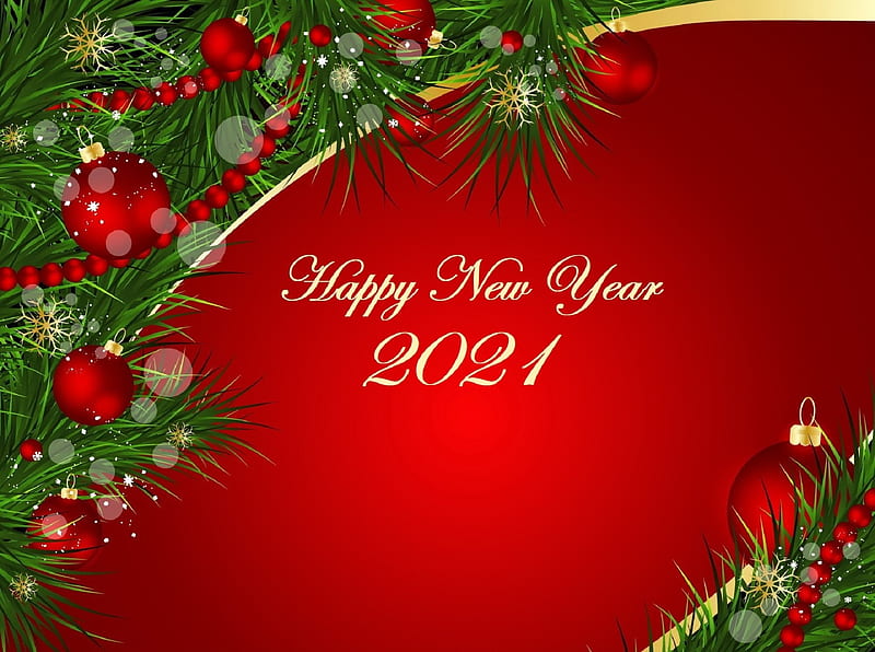 Christmas & New Year 2021, HD wallpaper