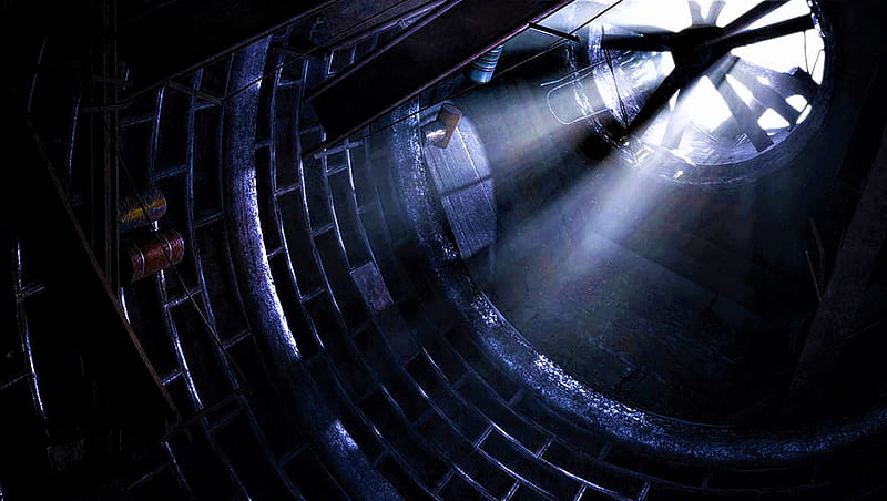 an escape, eerie, sunray, horror, dark, HD wallpaper