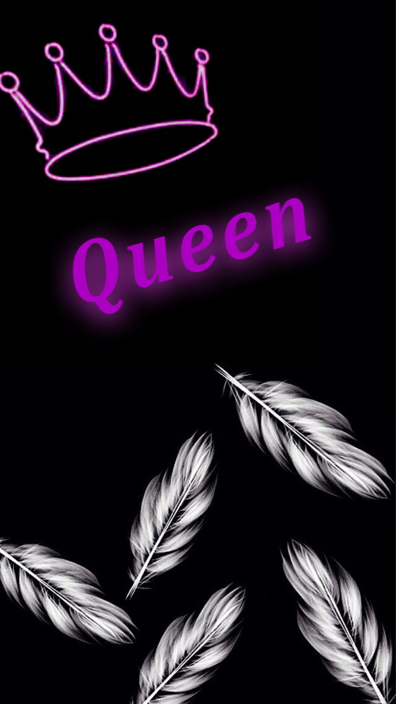 Queen-purple, black, cool, her, love, purple, queen, you, HD phone wallpaper