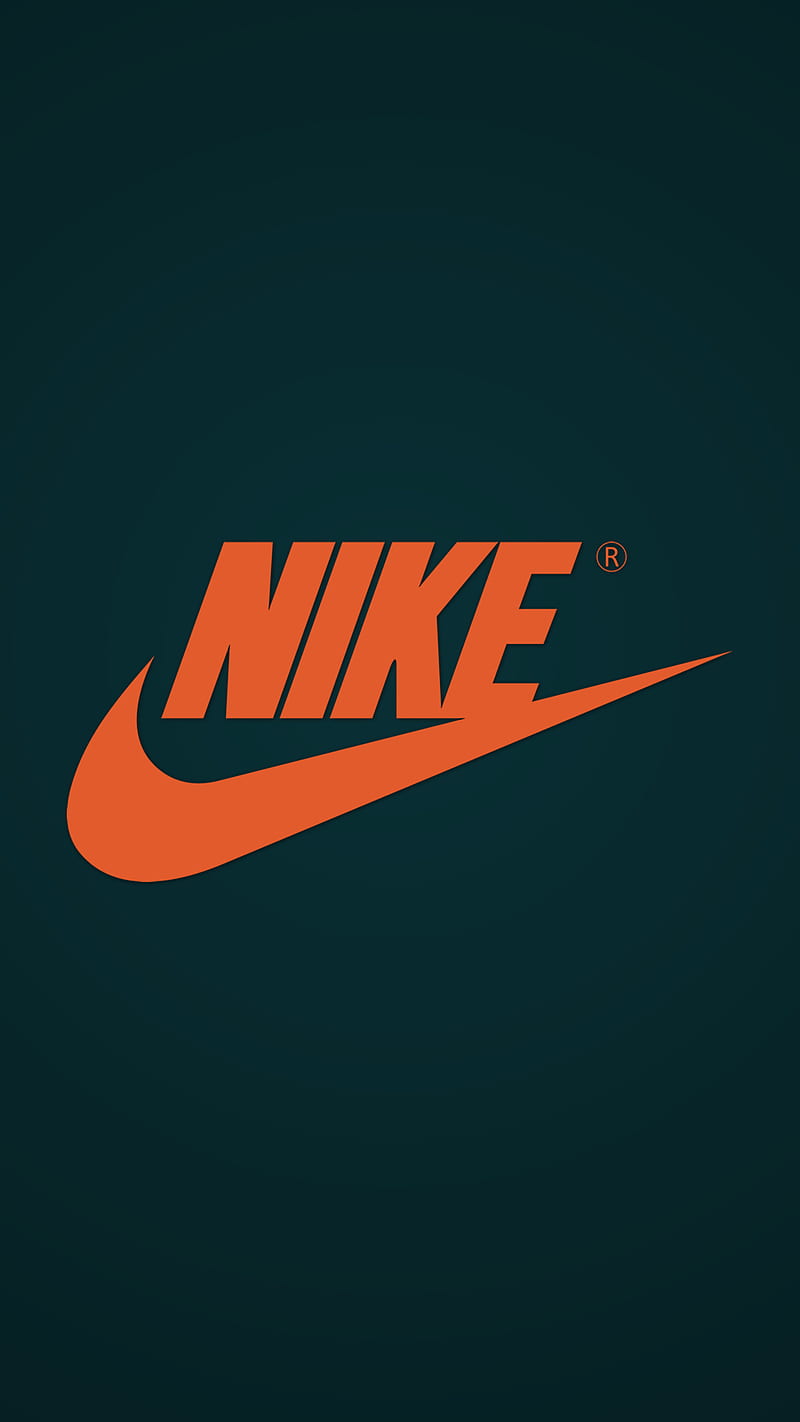 Nike , air, basket, brand, football, green, logo, nike, orange, soccer, sport, swosh, teal, HD phone wallpaper
