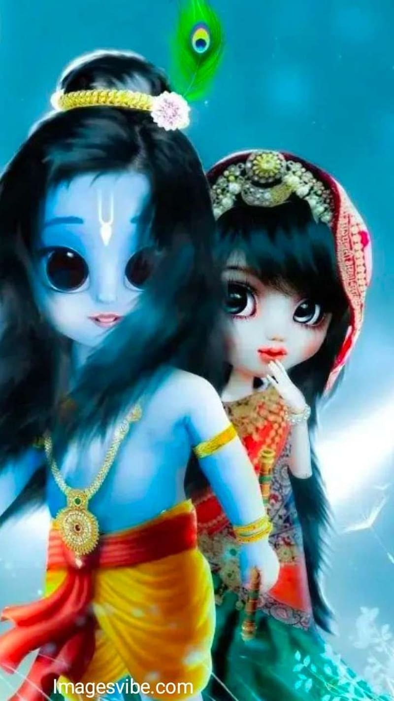 Radha Krishna, shri krishna, radha, HD phone wallpaper | Peakpx