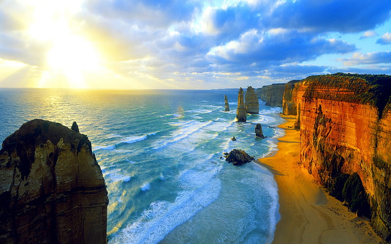 TWELVE APOSTLES,AUSTRALIA, Victoria, National Park, Australia, Port Campbell, Twelve Apostles, HD wallpaper