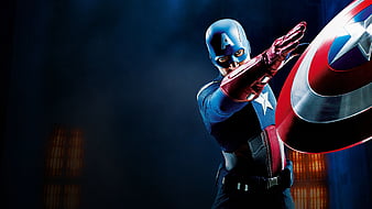 captain america, throwing a shield, superhero, Movies, HD wallpaper