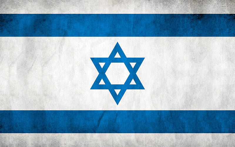 Flag Of Israel, star of david, rustic, background, minimalism, country, flag, texture, simplistic, HD wallpaper