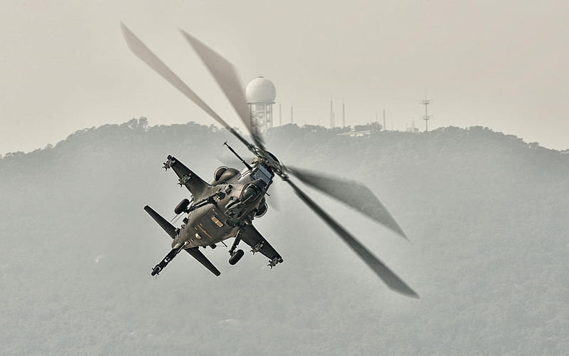 Caic Wz 10 Attack Helicopter China 5-2012 military Featured, HD wallpaper