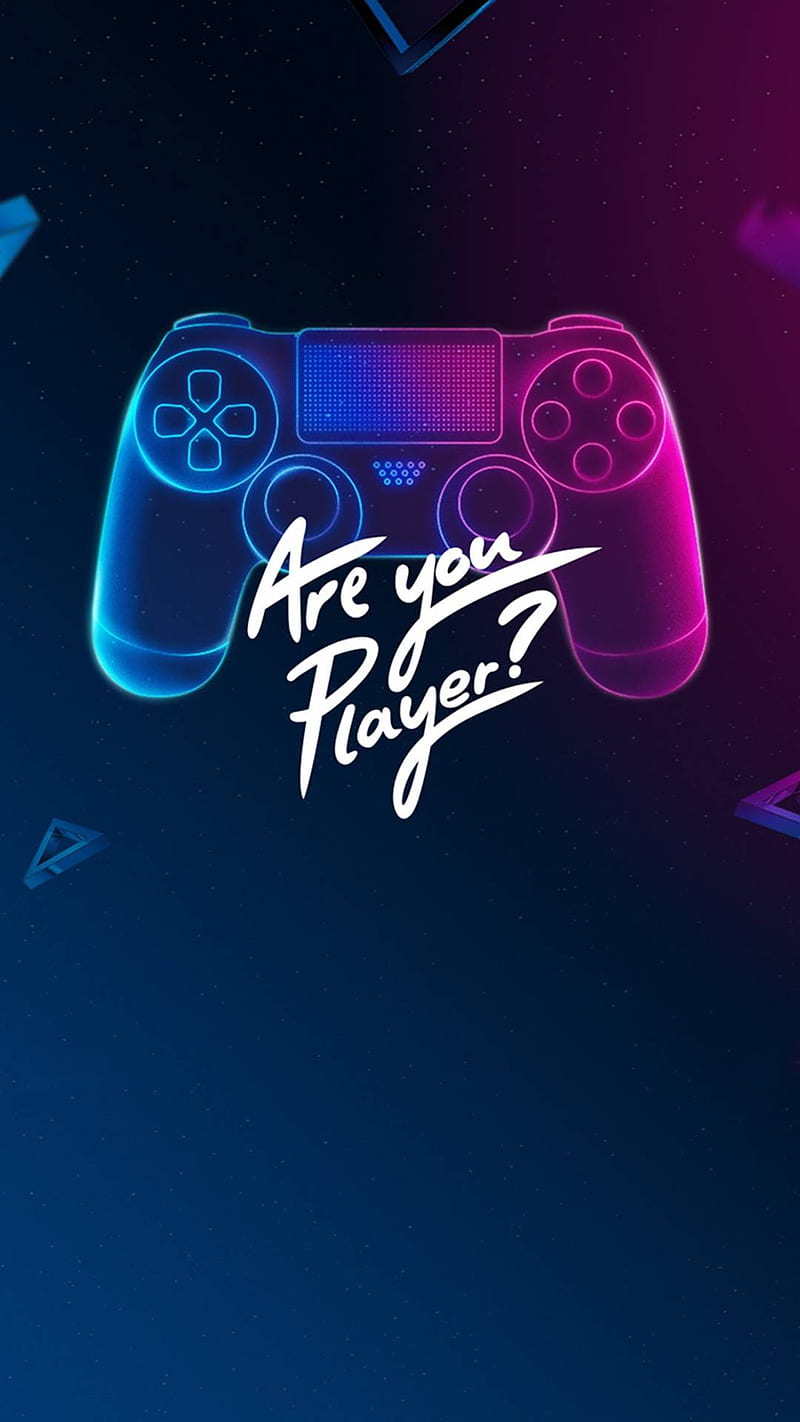Player, blu, controller, violet, HD phone wallpaper